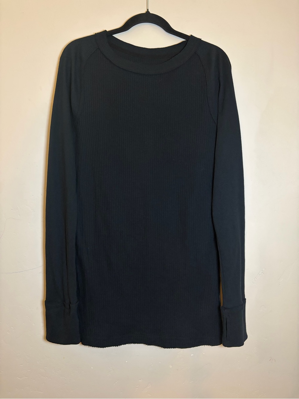 Free People NWT We The Free Care FP Honey B Crew Neck Shirt, Black Size M